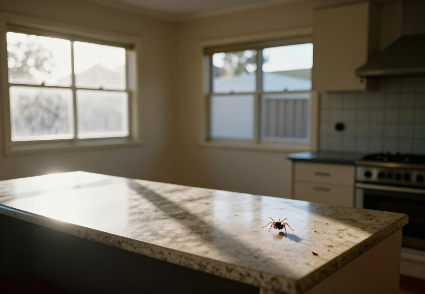 Termite damage in a Green Valley home before treatment